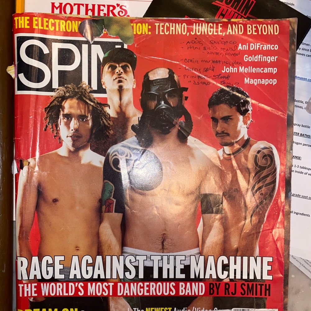 Rage Against The Machine Spin Magazine October 1996 Rare RATM